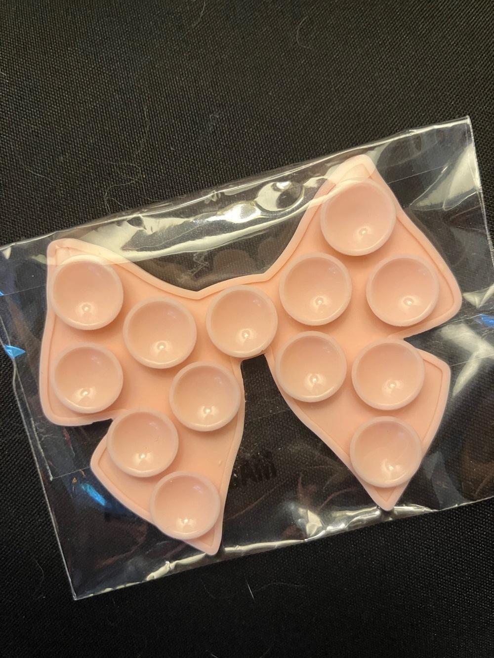 Pink Bow Phone Grip Sticker Adhesive Mount